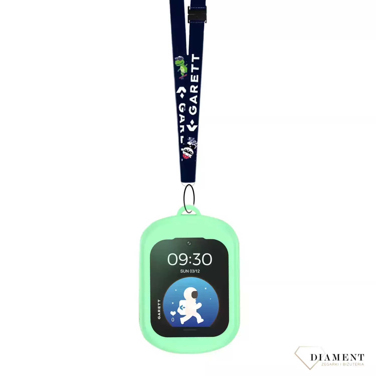 Smartwatch dziecięcy Garett Kids Essa GO 4G czarny zawieszany na szyję TikTok WhatsApp.jpg